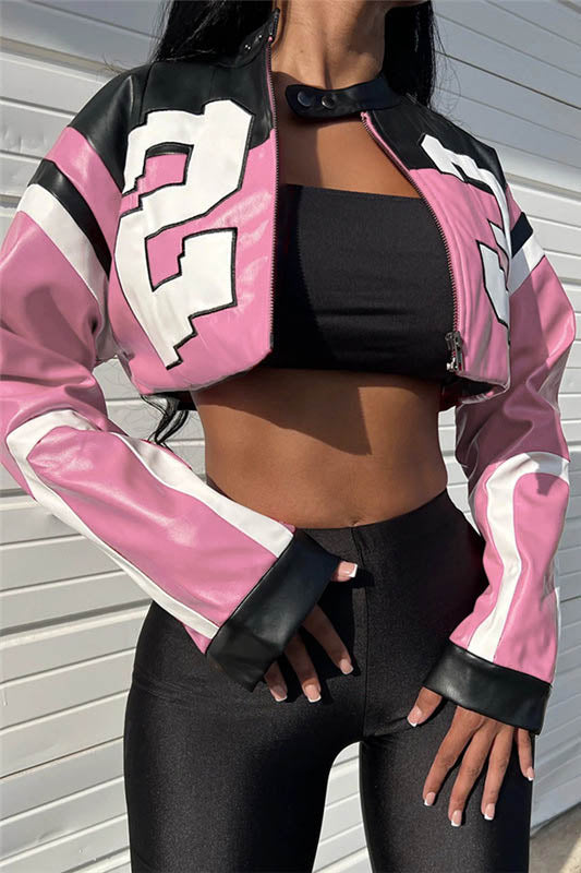 Drune | Biker Kunstlederjacke