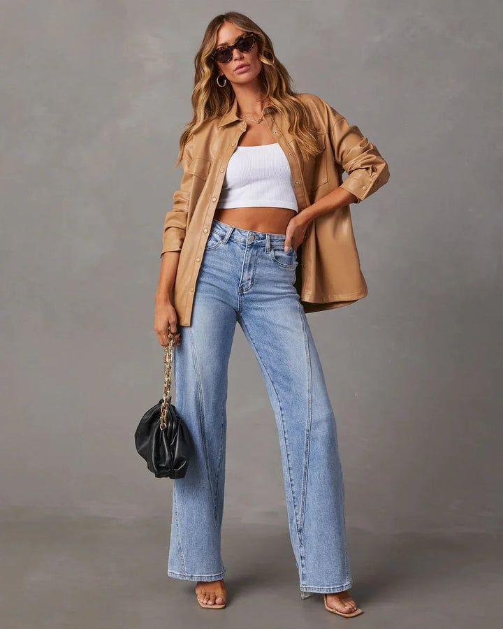 Drune | Weite Beinform Denim