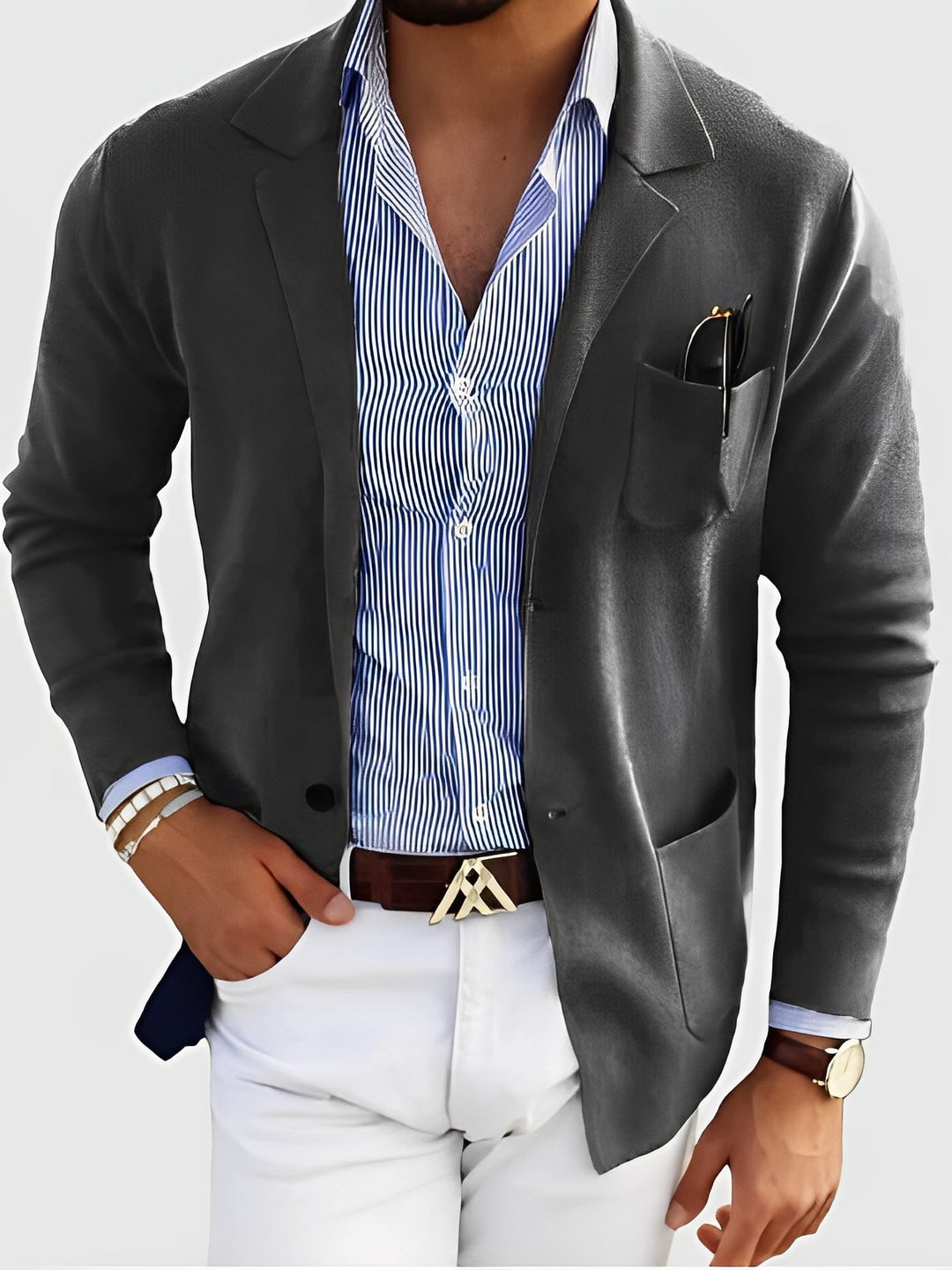Drune | Eleganter Blazer mit Taschen für Männer