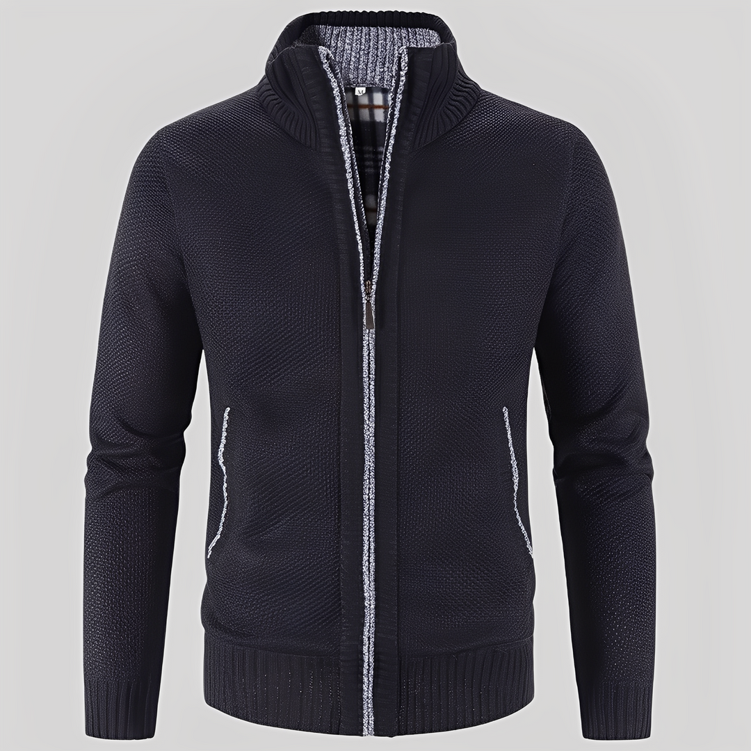 Drune | Einfacher Cardigan mit Reißverschluss für Herren