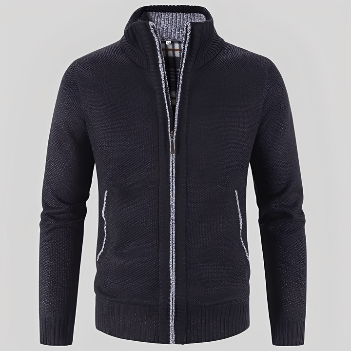Drune | Einfacher Cardigan mit Reißverschluss für Herren