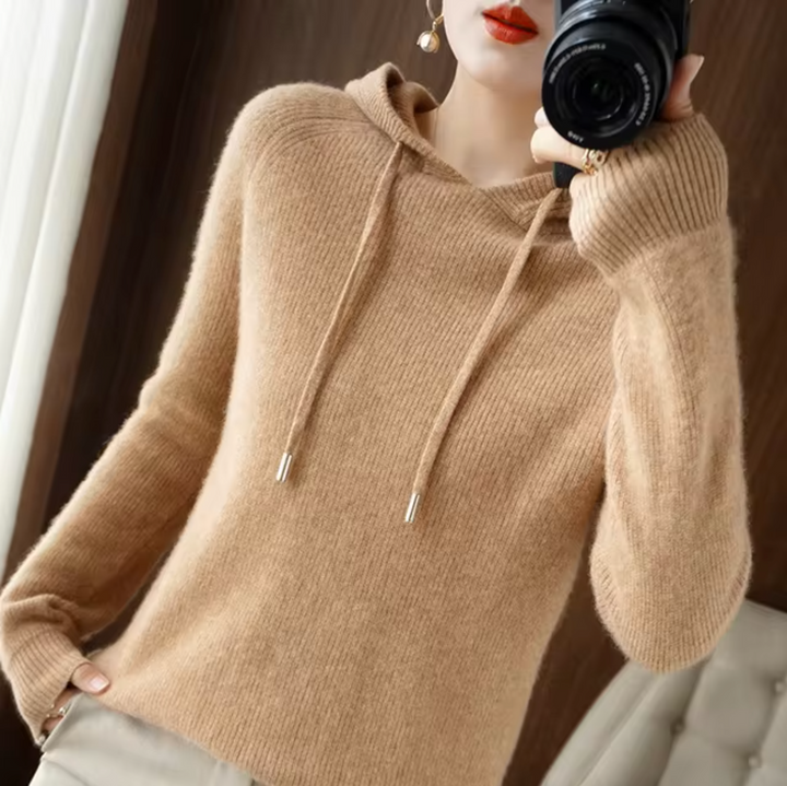 Drune | Gestrickter Kapuzenpullover aus Kaschmirwolle