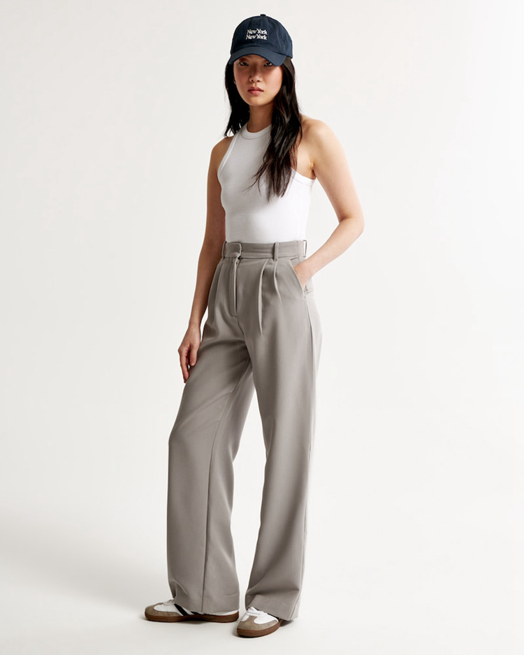 Drune | Casual Hose mit Hoher Taille und Weitem Bein für Damen