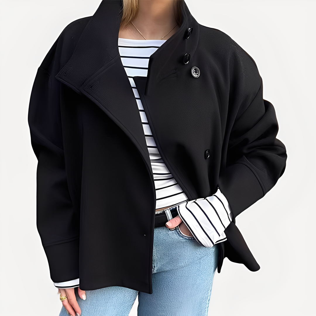 Drune | Schicke Damenwolljacke mit einem Knopf