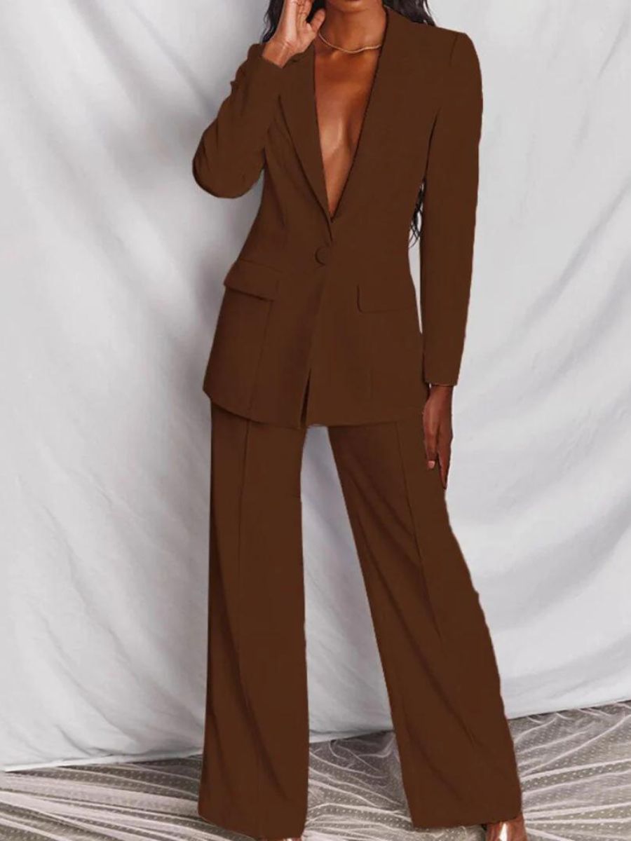 Drune | Blazer und Hose Set für Damen Business Kleidung