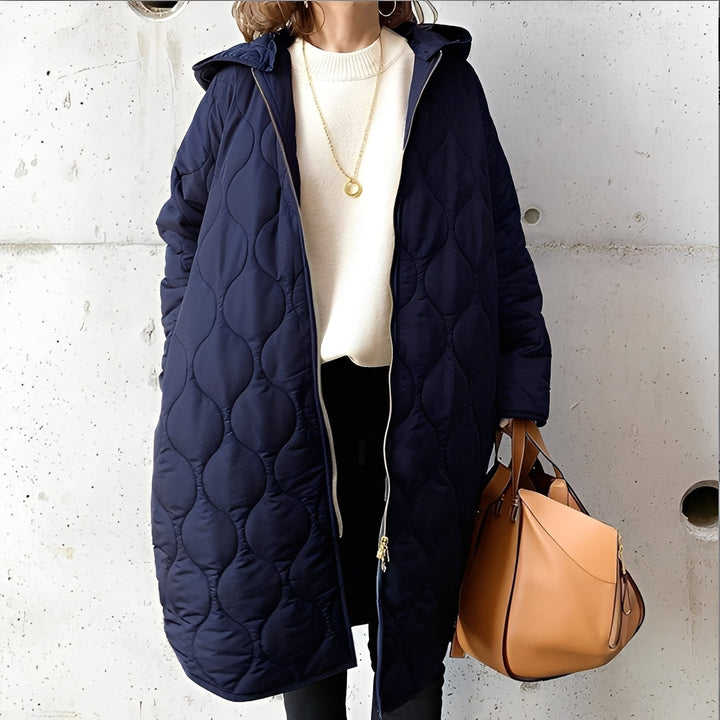 Drune | Lässiger Parka-Mantel mit Kapuze für Frauen