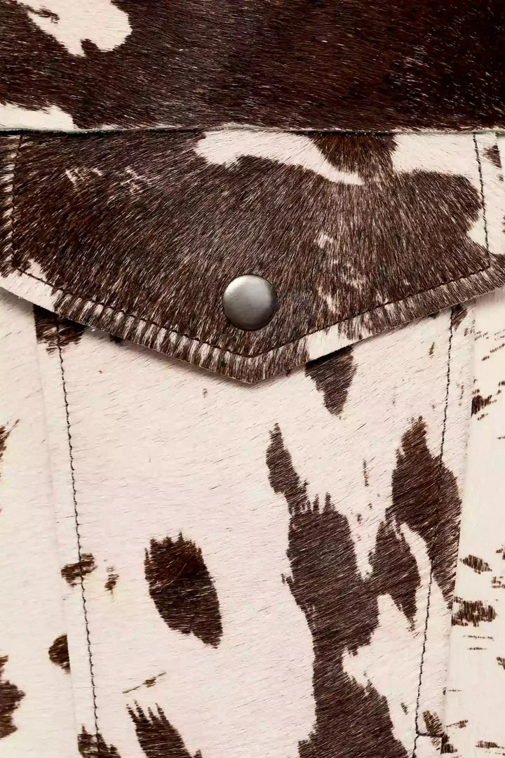 Drune | Print Faux-Fur Hemdenjacke