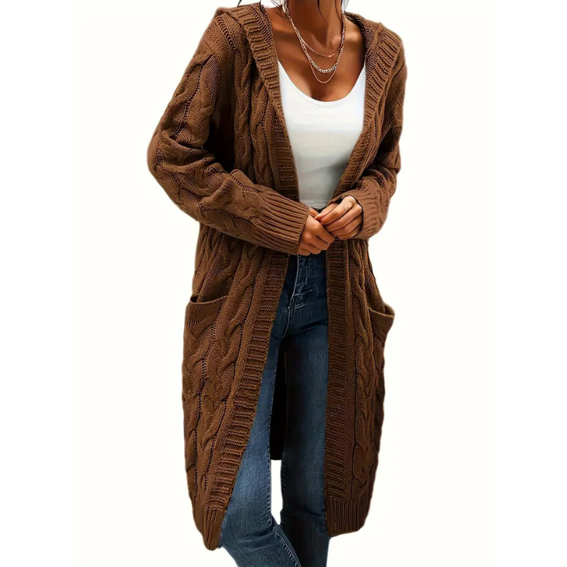 Drune | Cardigan Lang - Strickjacke Mit Taschen