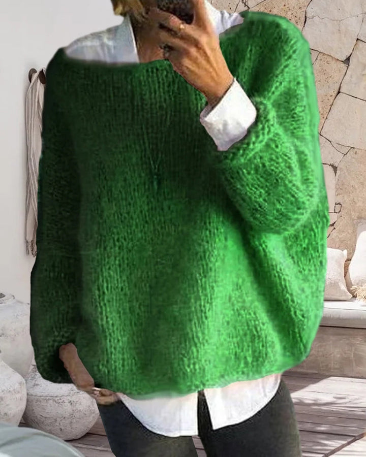 Drune | Pullover mit Farbdetail am Nacken