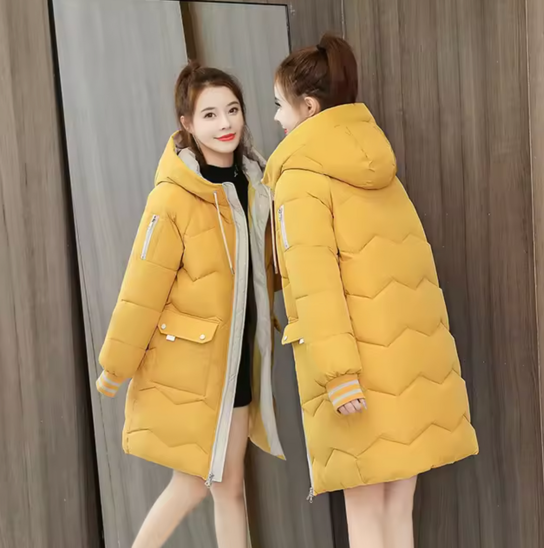 Drune | Lange Parka Baumwolljacke