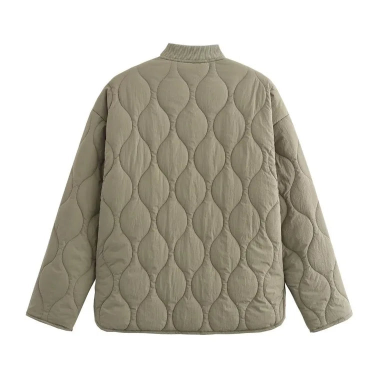 Drune | Mit Leopardenfutter gep padded Jacke für Damen