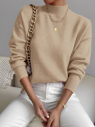 Drune | Eleganter Damenpullover mit Stehkragen