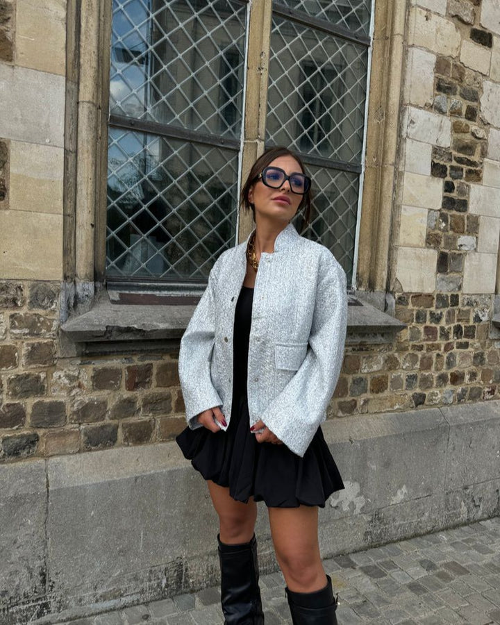 Drune | Pailletten Bomberjacke