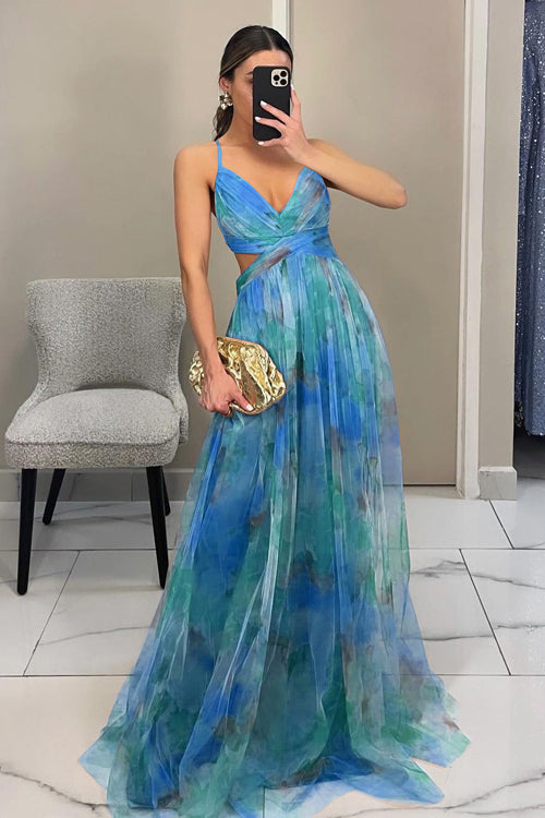 Drune | Enchant My Love Print Maxi Kleid