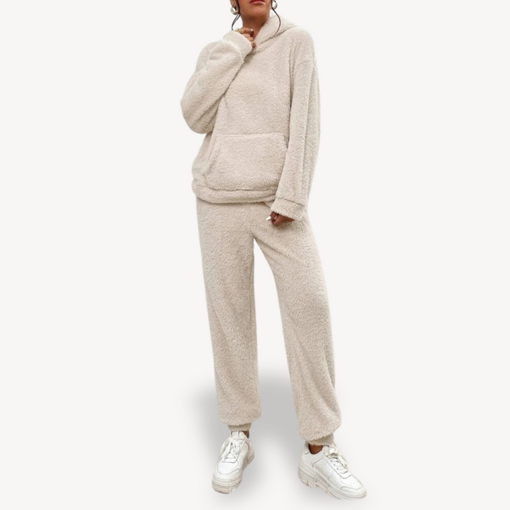 Drune | Damen Fleece-Loungewear-Set Trainingsanzug
