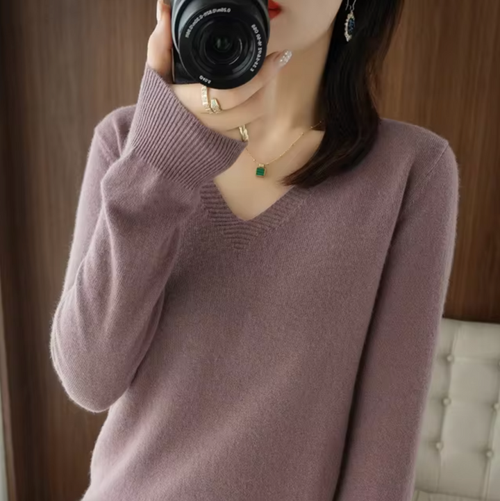 Drune | V-Ausschnitt Strickpullover