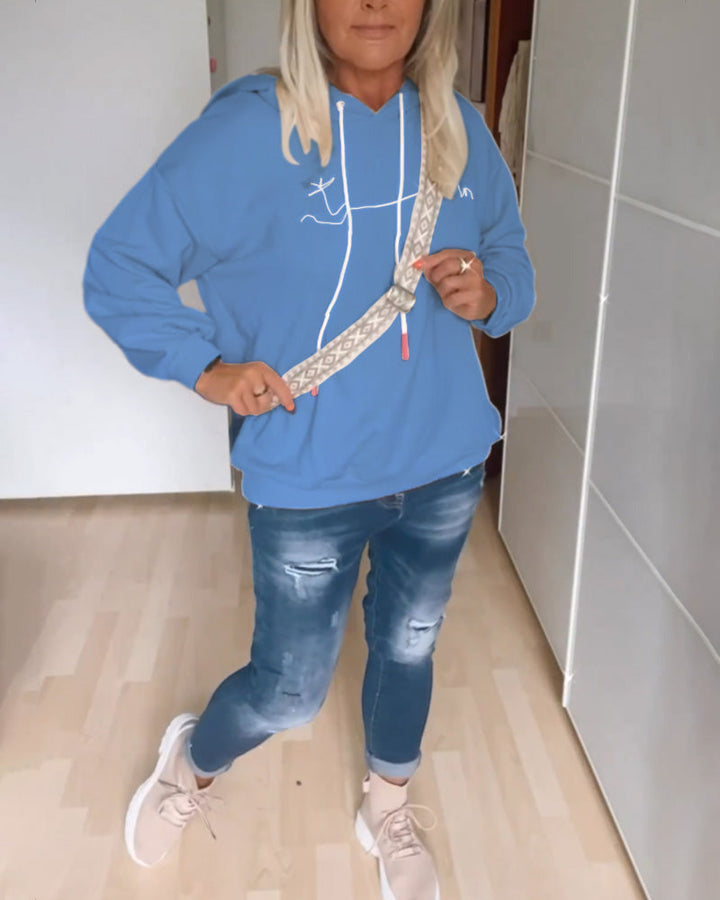 Drune | Kapuzenpullover mit Anker Print