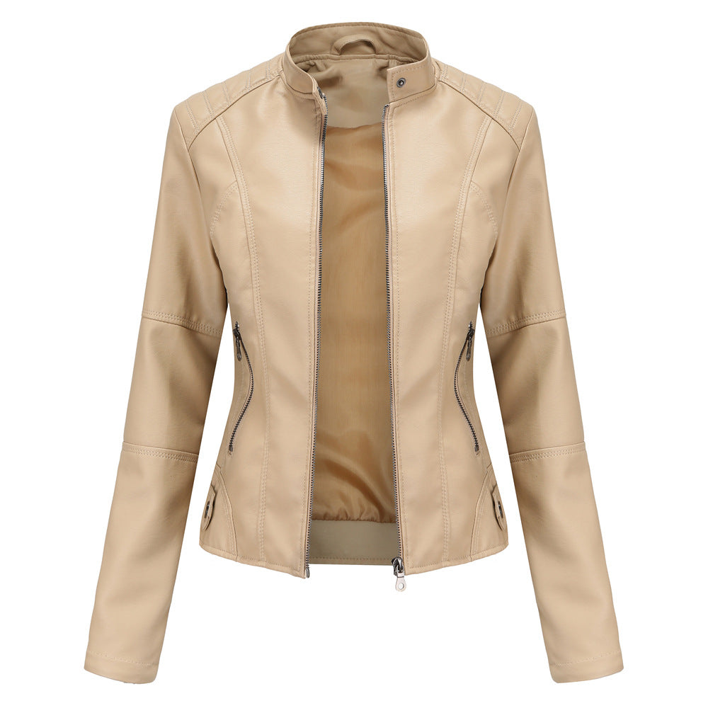 Drune | Stylische, Slim Fit Lederjacke für Frauen