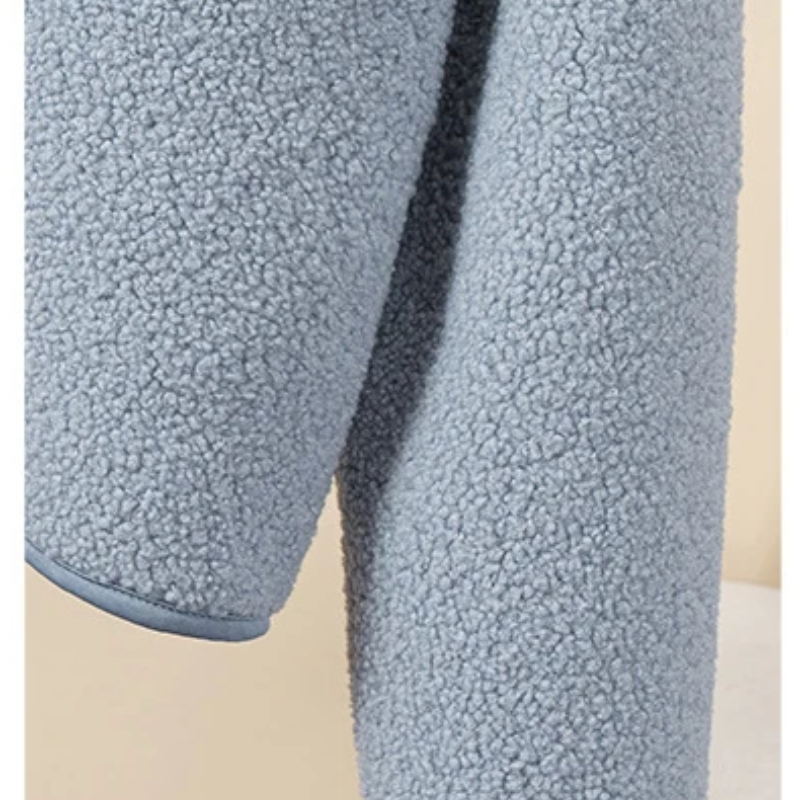 Drune | Kapuzenjacke mit Reißverschluss und Weichem Sherpa Stoff, Fleece Weste