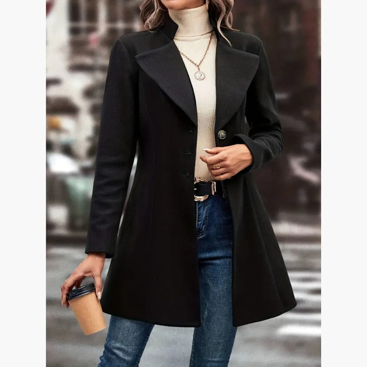 Drune | Eleganter Wintermantel mit Revers für Damen