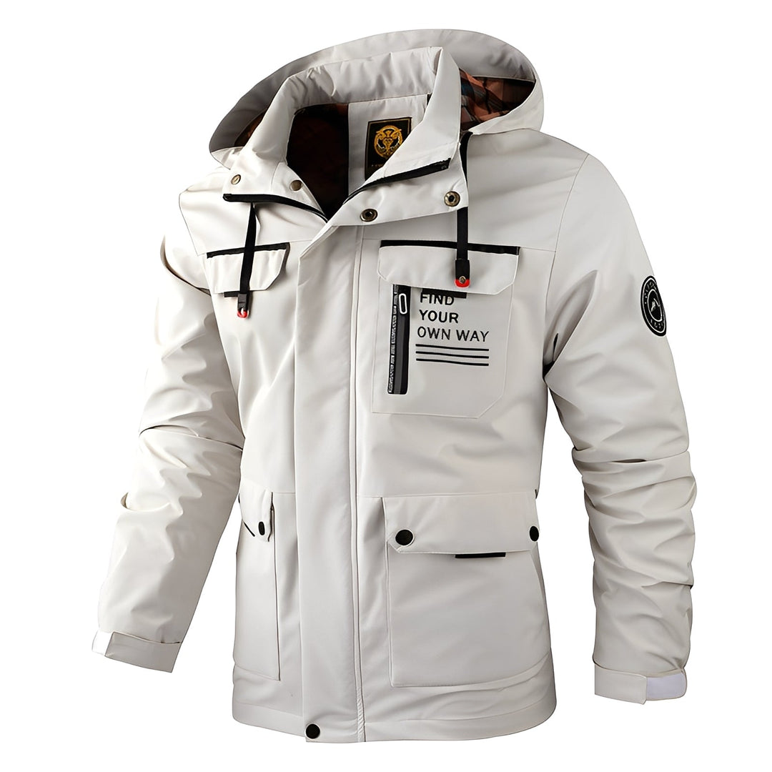 Drune | Wetterfest, Dicke Outdoor-Jacke für Männer