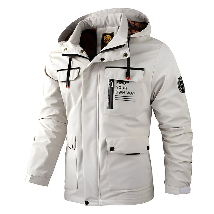 Drune | Wetterfest, Dicke Outdoor-Jacke für Männer