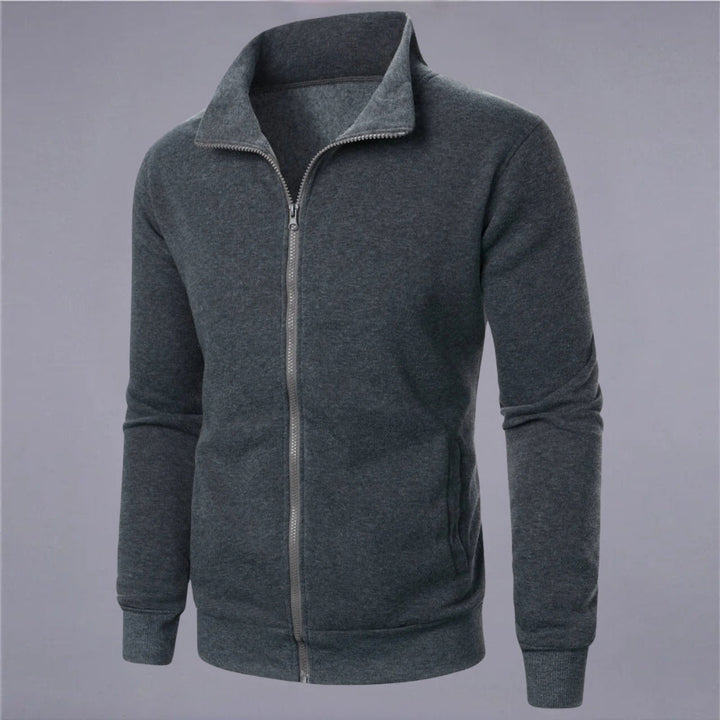 Drune | Klassisches Sweatshirt mit Reißverschluss Baumwollmischung Komfort und Stil