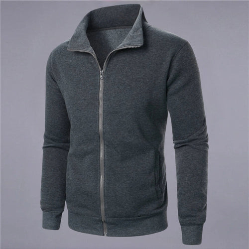 Drune | Klassisches Sweatshirt mit Reißverschluss Baumwollmischung Komfort und Stil