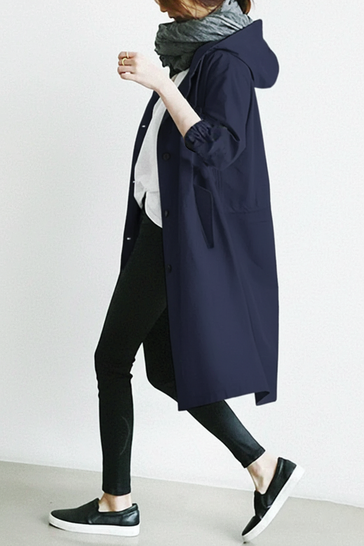 Drune | Kapuzen-Trenchcoat