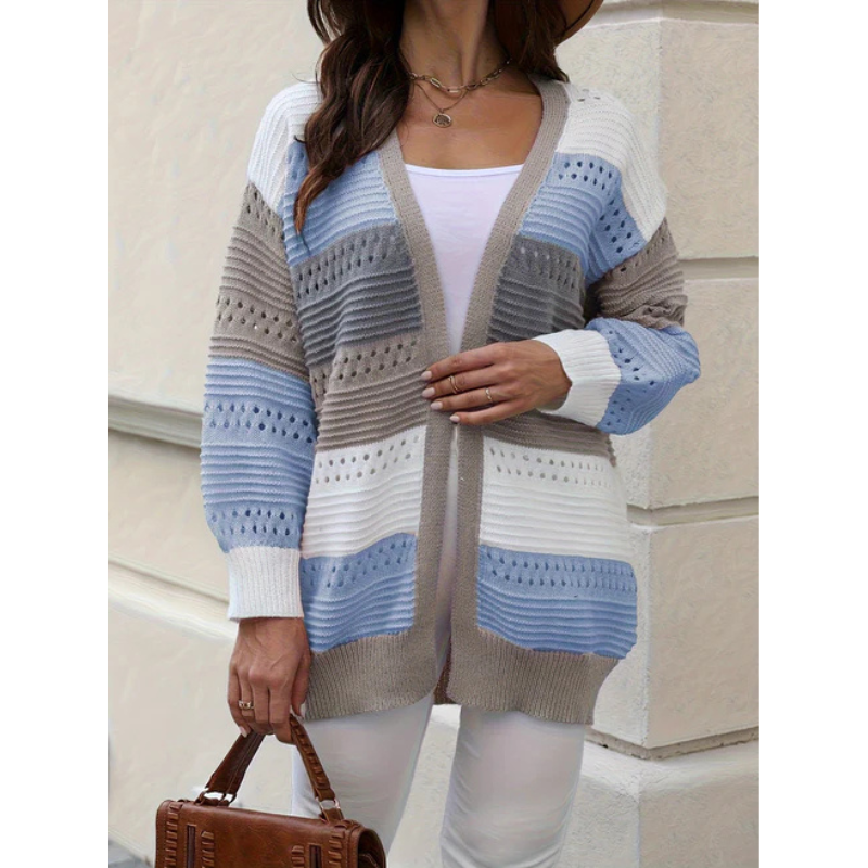 Drune | Cardigan - Gestreift & Lockere Passform