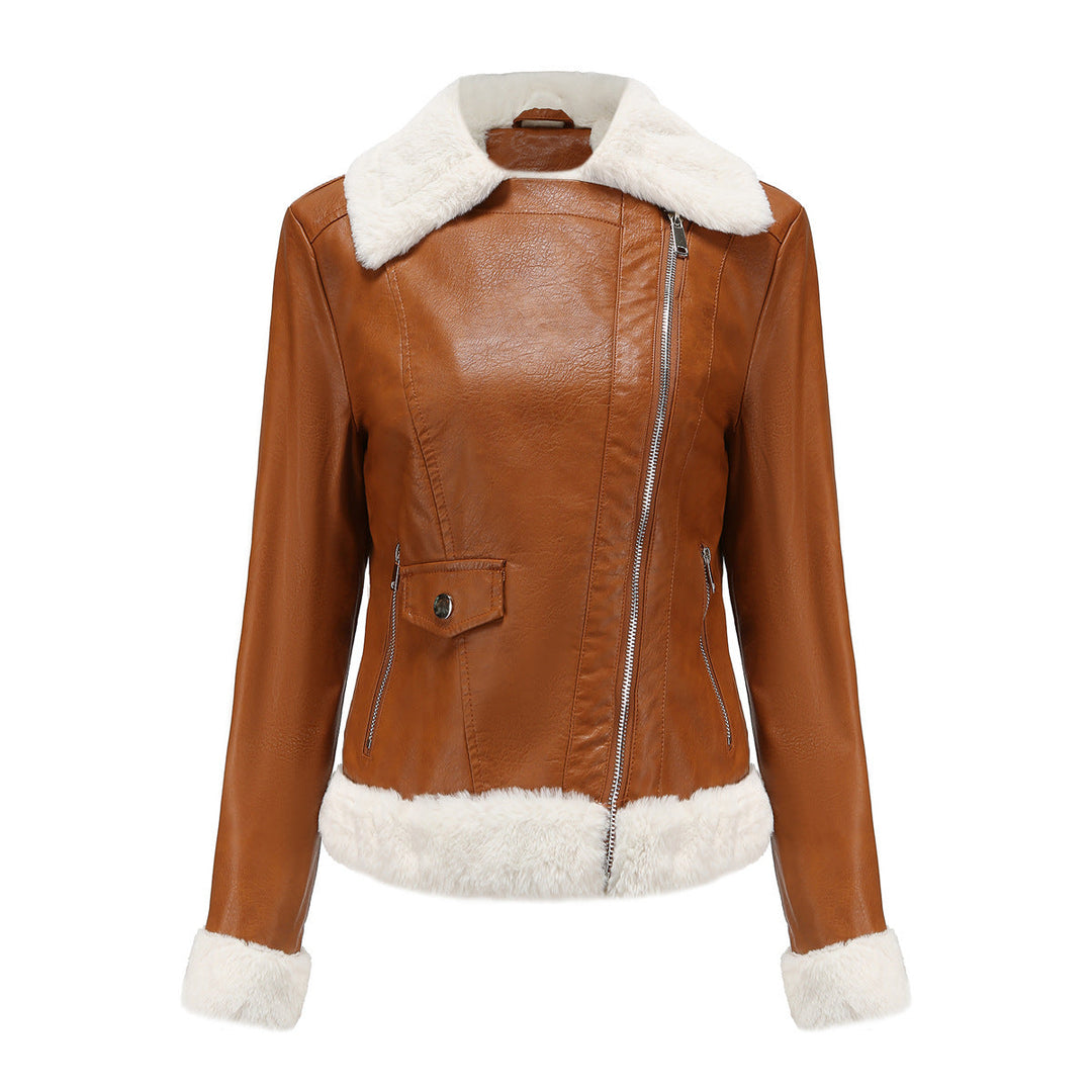 Drune | Winterlederjacke mit Fleece-Futter