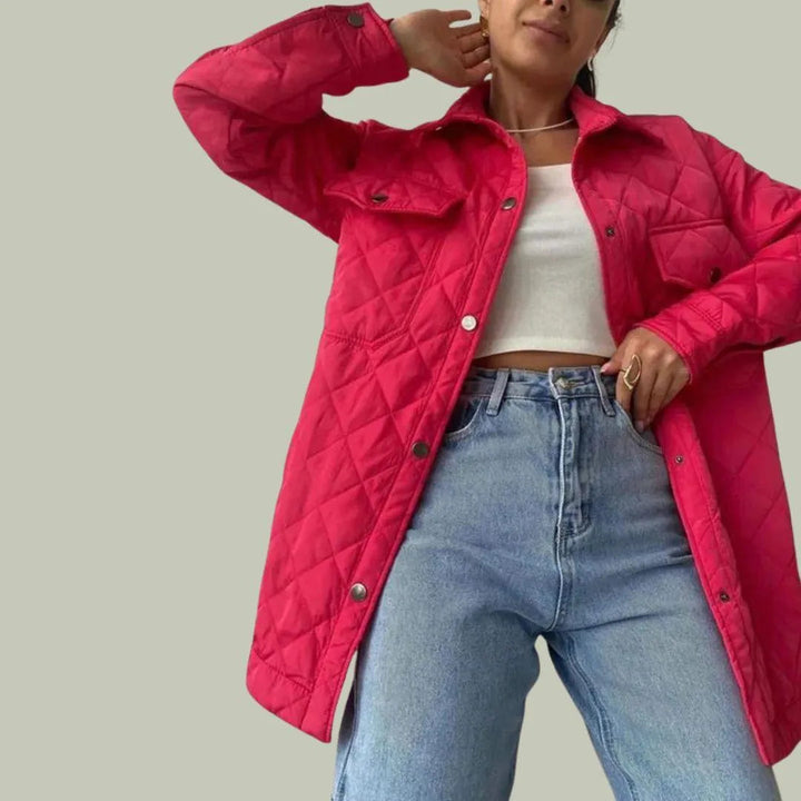 Drune | Wattierte Jacke - Elegant - Knopfverschluss, Geräumige Taschen - Ideal für den Herbst