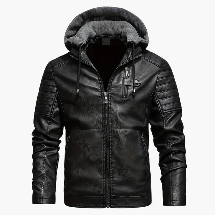 Drune | Softshell-Jacke mit Kapuze winddichte Jacke