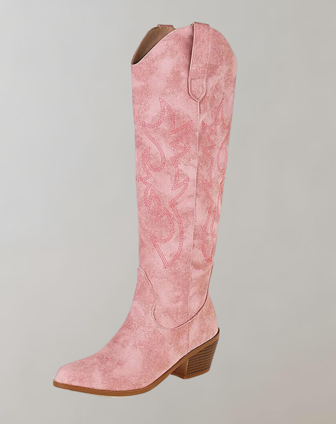 Drune | Bestickte Kniehohe Westernstiefel