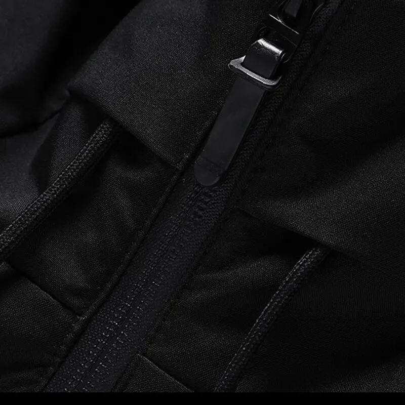 Drune | Puffer Jacke mit Kapuze und Reißverschlusstaschen - Winterjacke