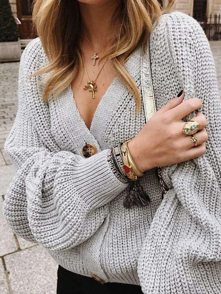 Drune | Women's cardigan with puff sleeves