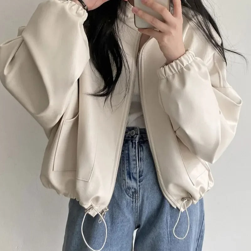 Drune | Personalisierte Hip-Hop Pu-Lederjacke