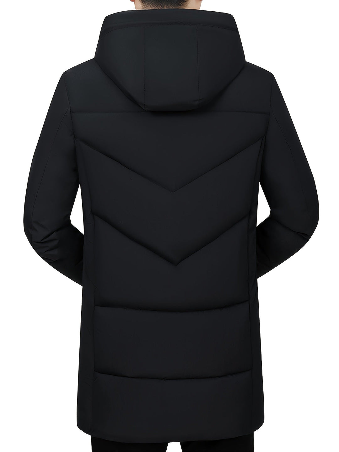 Drune | Winterjacke mit Kapuze - Warme, Winddichte & Wasserdichte Steppjacke mit Reißverschluss und Taschen