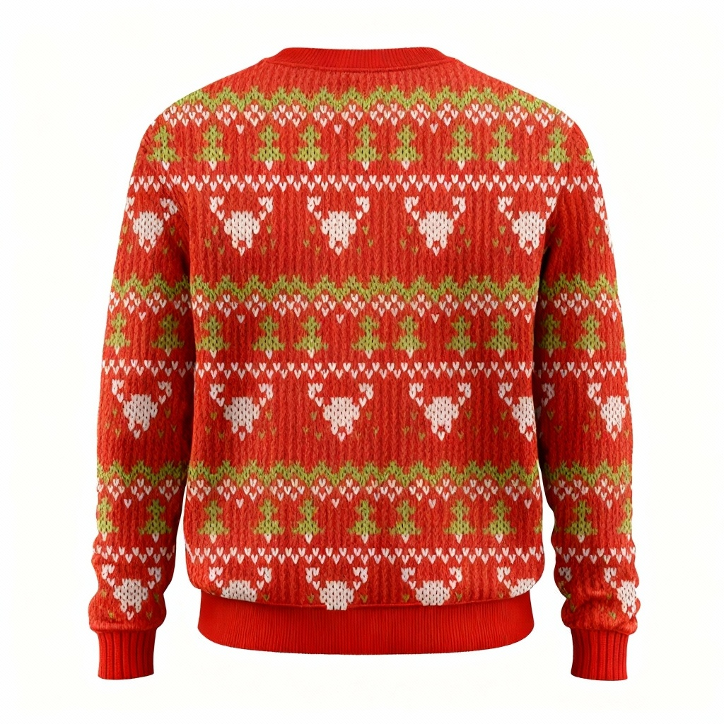 Drune | Lustiger hässlicher Weihnachtspullover für Männer & Frauen - Bunter Weihnachtsmann-Druck