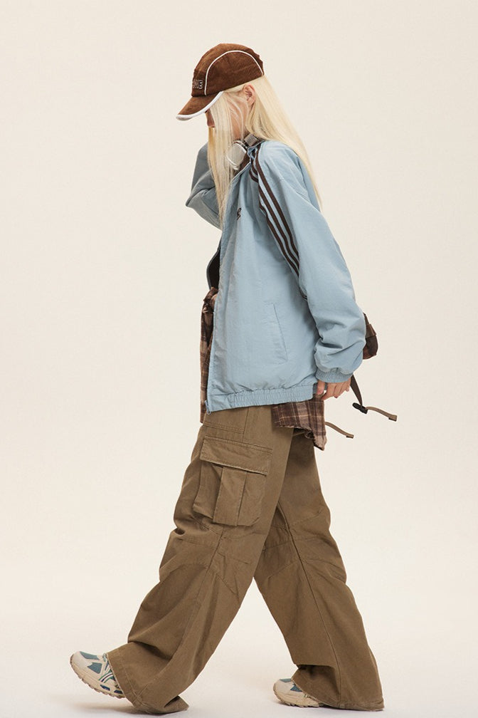 Drune | Stehkragen Farbkombination Jacke