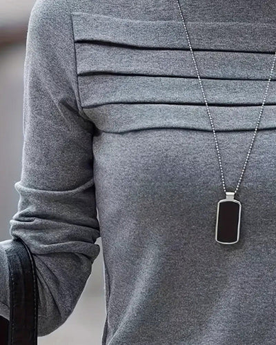 Drune | Slim Fit Plissiert Langärmlig