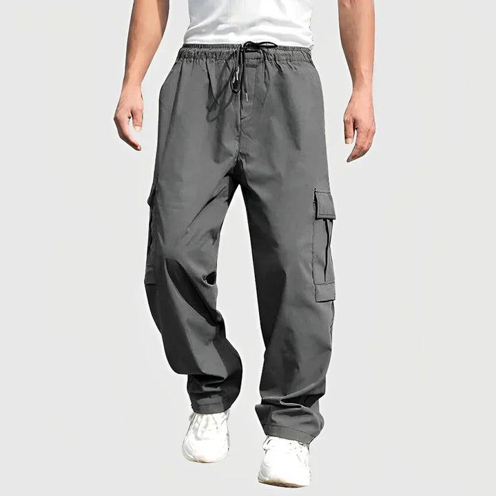 Drune | lockere cargohose mit kordelzug