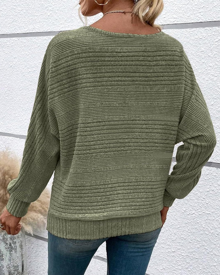 Drune | Langarmshirt mit Rundhals und Streifen