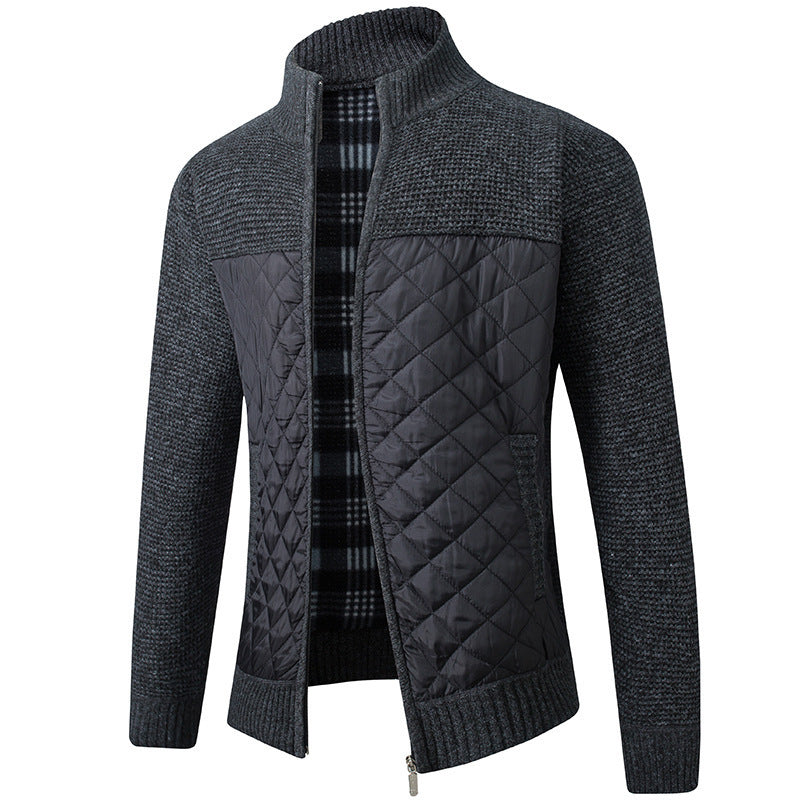 Drune | Strickjacke mit Stehkragen