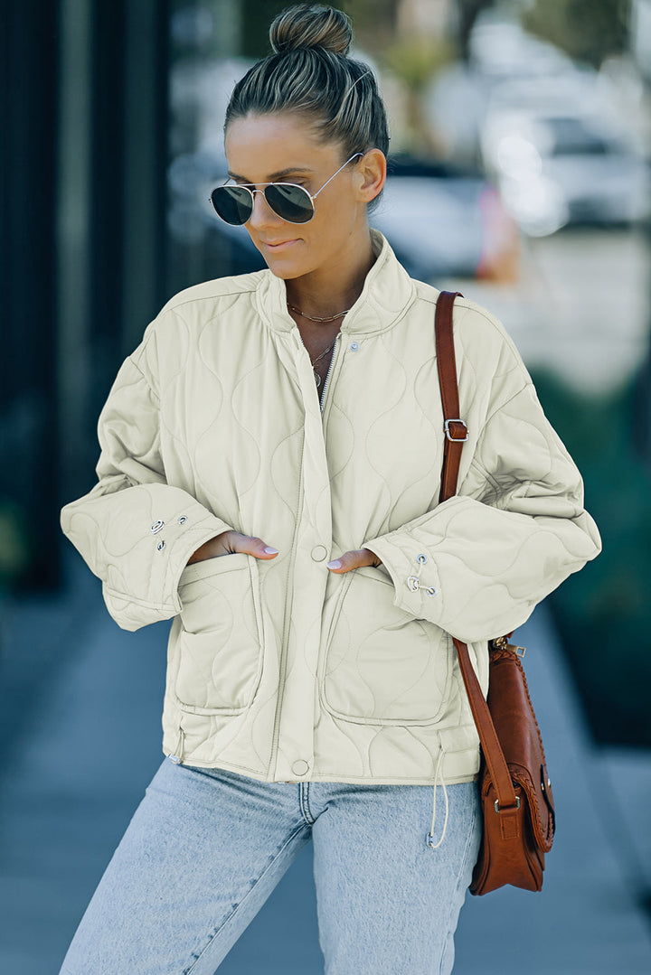 Drune | Kordelzug Gefallene Schulter Gequiltete Jacke