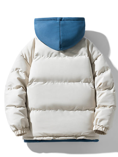 Drune | Falsche Zwei Teile Kapuzen Winterjacke Für Herren - Perfekt für Outdoor-Aktivitäten