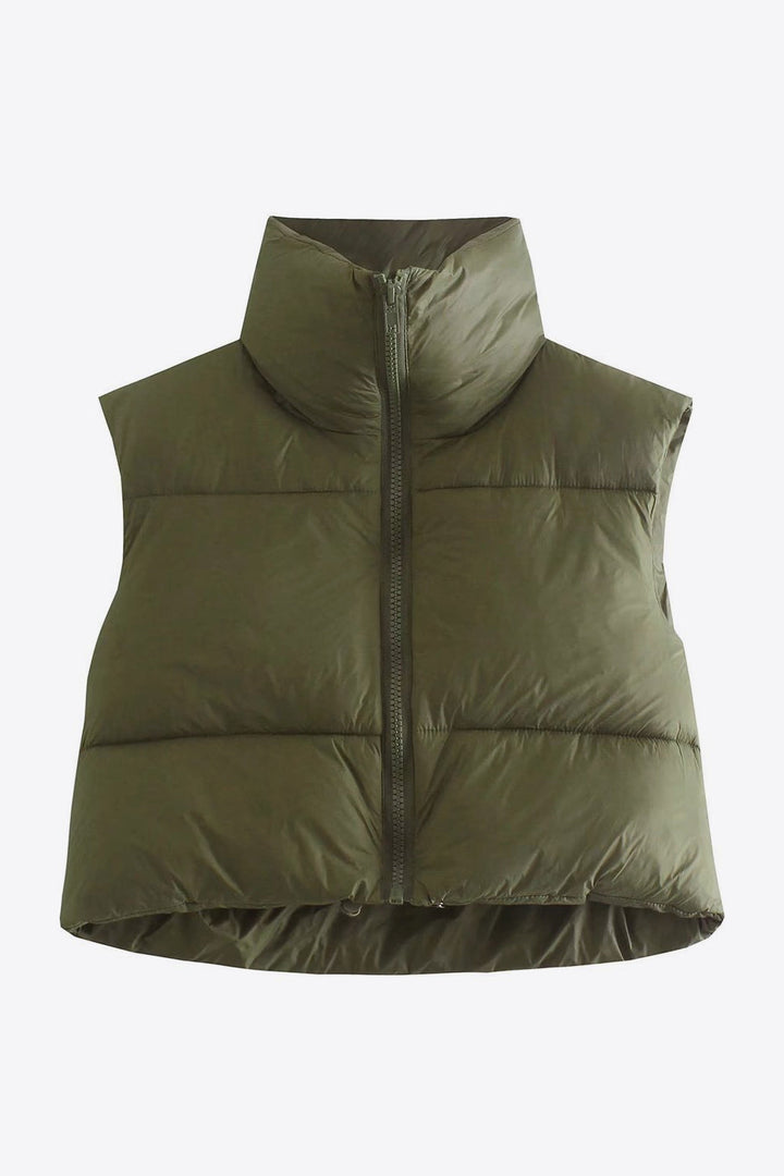 Drune | Zip-Up Drawstring Puffer Weste