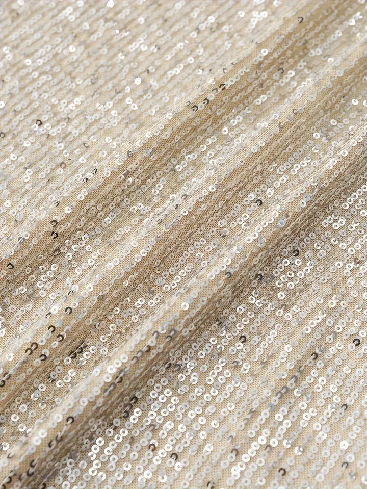 Drune | Party Paillettenkleid mit Kontrast