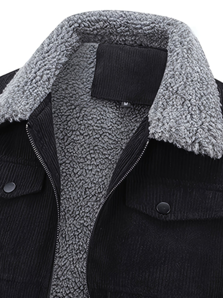 Drune | Warmen Jacke mit Cord und Fleecefutter Cordura und Polyester Robuste und Bequeme
