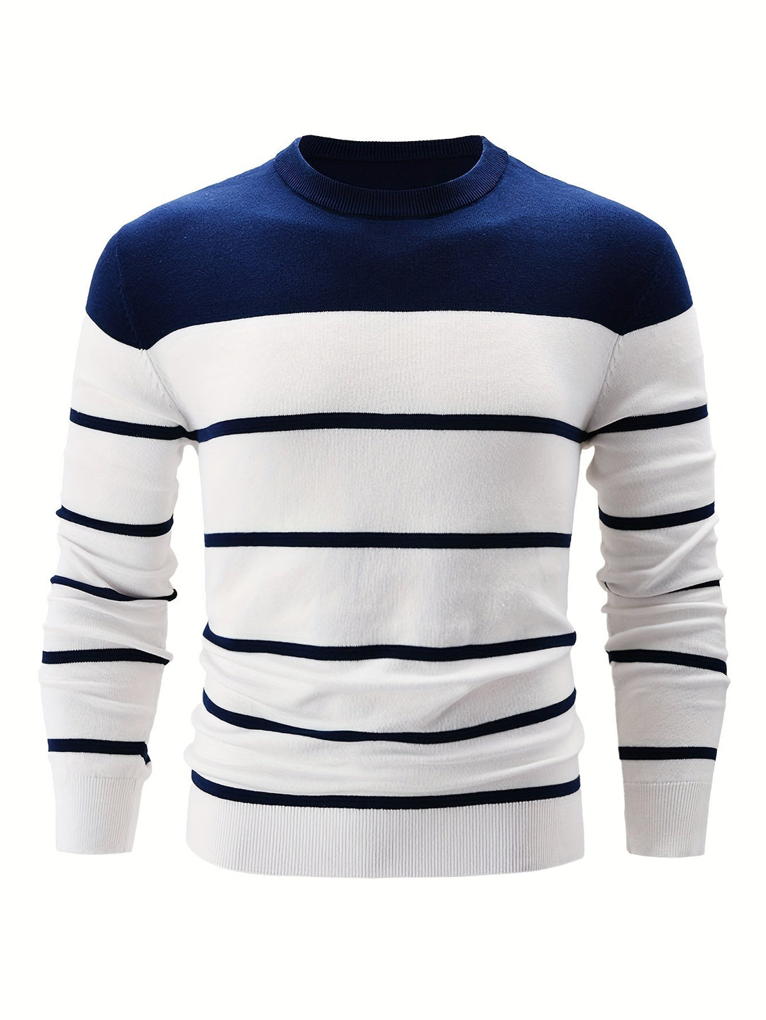 Drune | Gestreifter Pullover Baumwolle Klassisch und Komfortabel